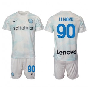 Inter Milan Romelu Lukaku #90 babykläder Bortatröja barn 2022-23 Korta ärmar (+ Korta byxor)